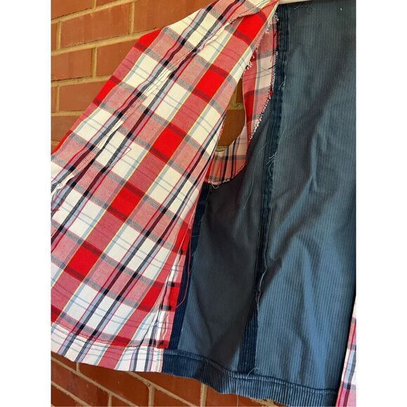 Vintage Handmade Plaid Vest - Picture 2 of 4